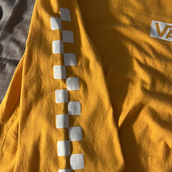Yellow mustard cropped vans long sleeve - Picture 5 of 6